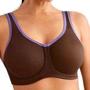 - Wacoal 36F Simone Underwire Brown/Purple Sports Bra! NEW!